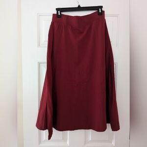 PACT Cranberry Red Skirt Size L